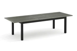 Comfort Garden Loungebord & Sofabord Utendørs-Monaco uttrekkbart utendørsbord 210/310x90 cm Svart/Grå