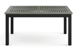 Comfort Garden Loungebord & Sofabord Utendørs-Monaco uttrekkbart utendørsbord 150–250x90 cm Svart/Grå