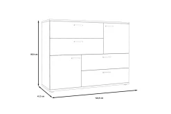 Montert Skjenk 125x96 cm