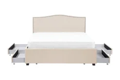 Bedly Sengeramme & Sengestamme-Montpellier Dobbeltseng 160 | 200 cm Beige