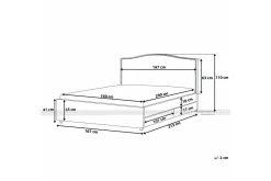 Bedly Sengeramme & Sengestamme-Montpellier Dobbeltseng 160 | 200 cm Beige