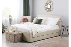 Bedly Sengeramme & Sengestamme-Montpellier Dobbeltseng 160 | 200 cm Beige