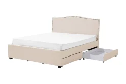 Bedly Sengeramme & Sengestamme-Montpellier Dobbeltseng 160 | 200 cm Beige