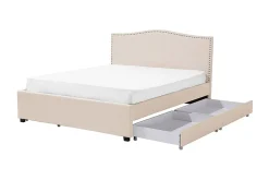 Bedly Sengeramme & Sengestamme-Montpellier Dobbeltseng 160 | 200 cm Beige