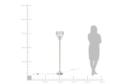 Stuelampe|Soveromslampe-Mooni Gulvlampe 160 cm Messing