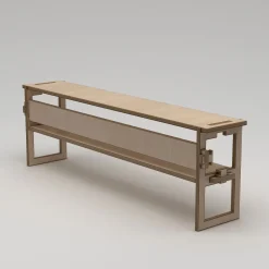 Mediestativ & Veggfeste-Mopira TV-benk 220 cm Naturlig tre
