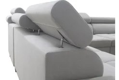 Velour Sofa & Fløyel Sofa-Morenia 4-seters Hjørnesovesofa Venstre Nour Sammet 15 + Nour Sammet 12