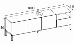 Morlen TV-benk 180x55x41,8 cm
