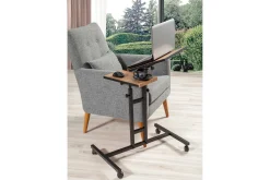 Kontorbord-Morse StåSkrivebord 67 cm Svart,Tre/Natur
