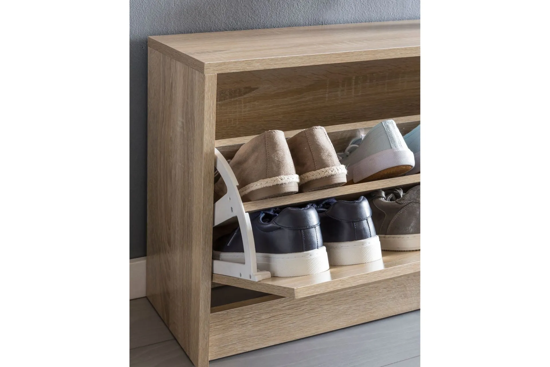 Wohnling Skohylle & Skostativ|Gangoppbevaring-Mosbarger Skohylle 80x24 cm Tre/Natur