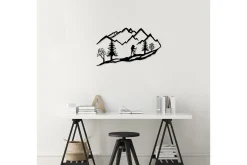 Skilt-Mountain Climbing Veggdekor Svart