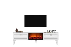 Tv-Benk & Mediabenk-Mula TV-benk 150 cm Hvit