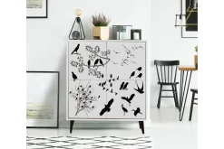 Oppbevaringsskap|Skap-Multi Purpose Cabinet Hvit|Svart Svart,Hvit