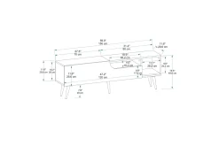 Mul TV-benk 150 cm