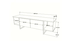 Tv-Benk & Mediabenk-Mushir TV-benk 160 cm Hvit