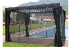 Myggnett til Pavilion Mirador 300x300 cm 4 stk Sort