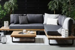 Veranda & Terrasse|Loungesett-Mykonos Loungegruppe 256 cm Tre/Natur
