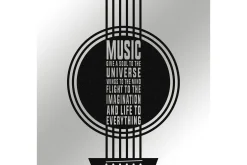 Skilt-My Music Veggdekor Svart