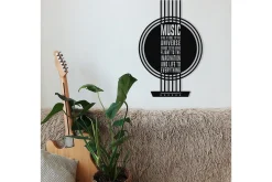 Skilt-My Music Veggdekor Svart