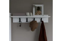 Knaggerekke-Nagouri Klesstativ 90 cm Hvit