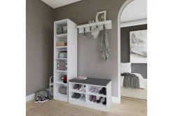 Tv-Møbelsett-Nagouri TV-møbelsett 130x35 cm Hvit
