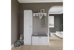 Tv-Møbelsett-Nagouri TV-møbelsett 130x35 cm Hvit