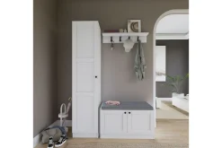 Tv-Møbelsett-Nagouri TV-møbelsett 130x35 cm Hvit