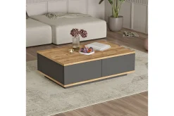 Sofabord-Najar Sofabord 90 cm Brun,Antracit