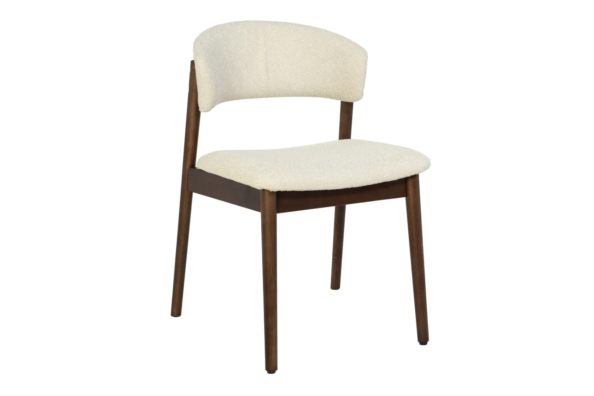 Andrarum Barstoler|Kontorstol & Skrivebordsstol-Nala Spisestol i Tre med Stoffsete Beige