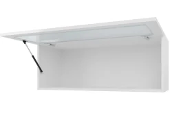 Vitrineskap|Skap-Narbonne Vitrineskap 32x35 cm Hvit LED Naturlig + Hvit LED