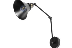 Nattbordslampe-Narve Vegglampe 2 stk E27 Svart