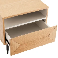 Oppbevaringsskap|Skap-Nattbord HOME4YOU Nate 50x40x50 cm eik beige