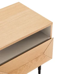 Oppbevaringsskap|Skap-Nattbord HOME4YOU Nate 50x40x50 cm eik beige
