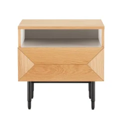 Oppbevaringsskap|Skap-Nattbord HOME4YOU Nate 50x40x50 cm eik beige