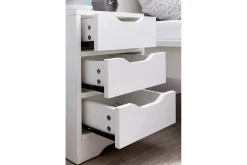 Wohnling Nattbord med 3 skuffer i et enkelt, moderne design for rammemadrass