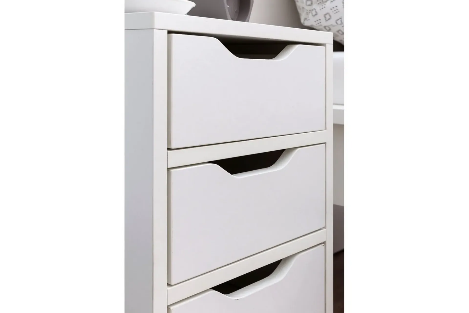 Wohnling Nattbord med 3 skuffer i et enkelt, moderne design for rammemadrass