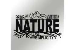 Skilt-Nature Veggdekor Svart
