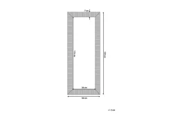 Nauetta Speil 50x130 cm