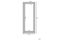 Nauetta Speil 50x130 cm