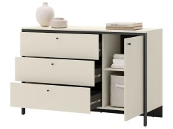 Møbelsett Til Soverom-Navron Soveromsmøbelsett Beige,Svart