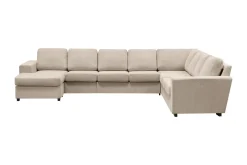 Scandinavian Choice Hjørnesofa-Nebraska Hjørnesofa med Divan Vendbar Beige