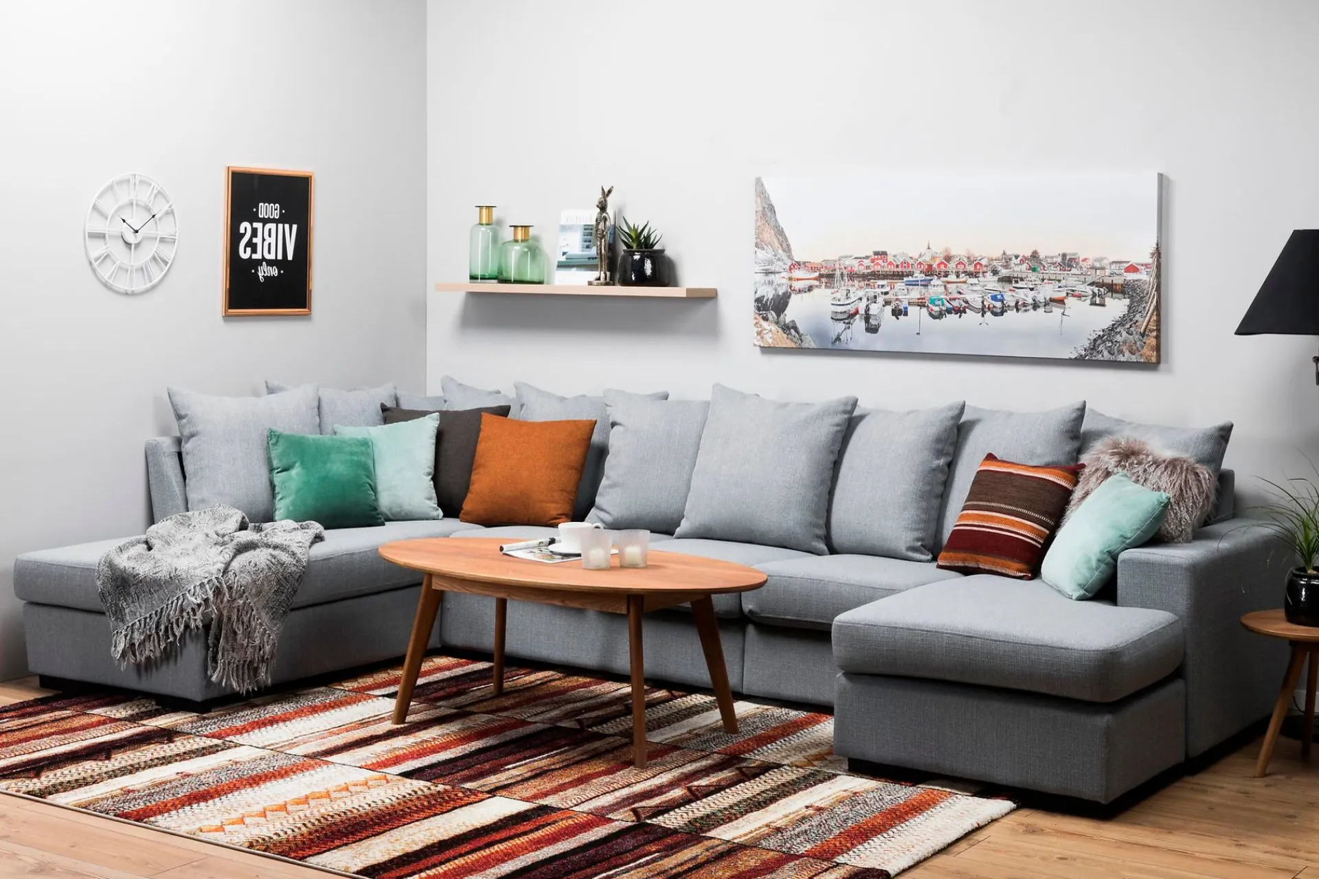 Scandinavian Choice Nebraska U-sofa Venstre Konvoluttputer