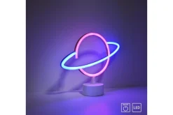 Barnelampe-Neon-Saturnus Just Light Dekorativ Lampe Flerfarget