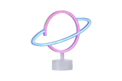 Barnelampe-Neon-Saturnus Just Light Dekorativ Lampe Flerfarget