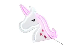 Barnelampe-Neon Unicorn Just Light Dekorativ Lampe Flerfarget