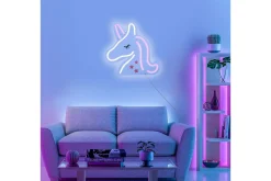 Barnelampe-Neon Unicorn Just Light Dekorativ Lampe Flerfarget