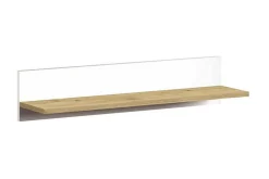 Vegghylle-Nero Hylle 80 cm Hvit,Eik