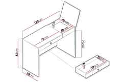 Nero Skrivebord 120 cm