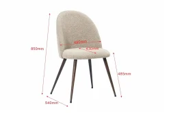 Basic Home Barstoler|Kontorstol & Skrivebordsstol-Nibe Plus Spisestol Greige