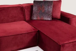 Sofa Med Sjeselong-Nightcap Sofa m. Divan 4-seters Burgunder
